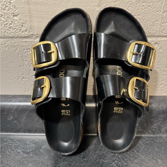 Women's Arizona Big Buckle High Shine Slide Sandals size 38 - Picture 7 of 7